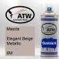 Preview: Mazda, Elegant Beige Metallic, 6M: 400ml Sprühdose, von ATW Autoteile West.